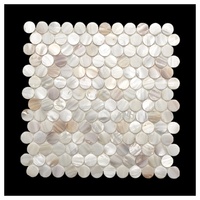 Carreaux de nacre colorés autocollants, mosaïque de coquillages sans joint pour crédence de cuisine, décoration intérieure