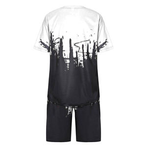 Wholesale Summer Men <b>Shorts</b> and Shirt 2 Piece Set <b>Short</b> Two Piece Sets Men Clothing T-Shirts & <b>Short</b> Set - Product Image 2