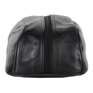 Minimalist Polyester Travel Shave Kit Bag with Zipper Closure Letter Pattern Large Capacity Black Rectangular Design - Product Image 6