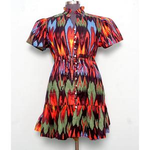 Unique Style Midi Length Women's Summer Beach <b>Dresses</b> Premium Smooth Soft Cotton Made Short Sleeve Formal Sweet A-Line <b>Dress</b> - Product Image 1