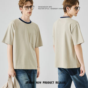 Camiseta OEM de Manga Corta para Hombre, Estilo Old Money, Cuello Redondo, Verano 2026 - Product Image 2