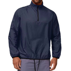Chaqueta cortavientos impermeable para senderismo, diseño personalizado al por mayor, para hombre, con cremallera, chaquetas para exteriores de alta calidad - Product Image 1