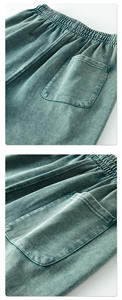 Pantalon de survêtement en molleton de coton épais et chaud, effet délavé, haute qualité, vente chaude, pour hommes et femmes, vente en gros - Product Image 6