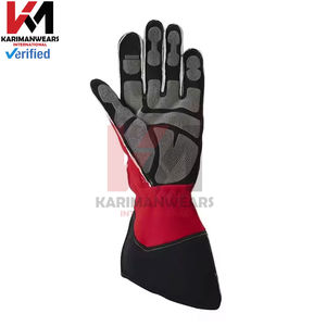 Guantes de Karting Duraderos de Cuero Amara, Resistentes a la Abrasión, con Acolchado Antichoque, Guantes Profesionales para Carreras de Go-Kart - Product Image 1