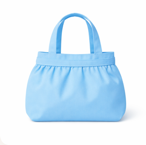 Bolsa de lona de algodón con logotipo personalizado en oferta, tamaño pequeño, mini, azul, para bebé, para exteriores, reciclada, para compras. - Product Image 3