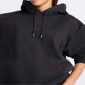 Vêtements décontractés, sweats à capuche pour femmes sur mesure en vente, dernier design, qualité supérieure, tissu respirant, sweats à capuche en coton noir - Product Image 6