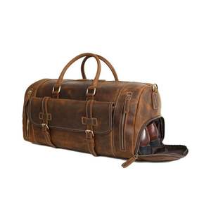Nuevo bolso de viaje informal para hombre de cuero genuino, impermeable, en oferta en línea a bajo precio. - Product Image 3