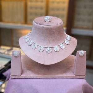 Meilleure Vente 2026 : Ensemble Collier et Boucles d'Oreilles pour Femme, Style Vintage, Plaqué Or 24K, Zircon, Origine Maharashtra, Bijoux de Mode - Product Image 5