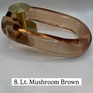 Escultura de arte mural de eslabones de cadena de resina multicolor para decoración interior de interiores, instalación vertical de cortina acrílica. - Product Image 4