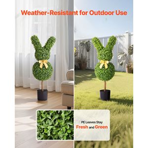Confezione da 2 Sfere Topiaria Artificiali di Bosso da 90 cm, Certificato UV, Facile Montaggio, Effetto Albero di Seta Finto - Product Image 3