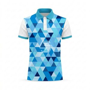 Chemises polo de haute qualité avec logo imprimé, coupe ajustée, confortables, légères et décontractées pour hommes - Product Image 4