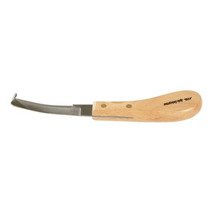 Brown Double-Sided Hoof Knife with Ergonomic Handle Professional Farrier <b>Tool</b> for <b>Precise</b> Hoof Trimming and Horse Cattle - Product Image 1
