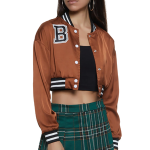 Sudaderas con capucha cortas personalizadas para mujer, estilo casual y holgado, para venta en línea - Product Image 1