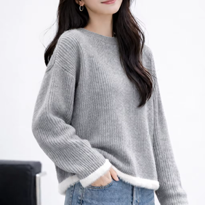 Autumn Women's Casual Loose Sweaters New Design Lazy Knitted Anti-Wrinkle Breathable <b>Long</b> Length Wholesale - Product Image 1