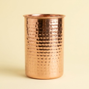 Best Selling 100% Pure Copper Tumbler <b>Set</b> Handcrafted Ayurvedic Drinking Water Glass For Health Benefits Eco-Friendly - Product Image 3
