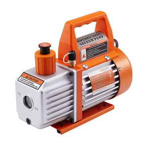 Kit Pompa Vuoto Rotativa Monostadio 1/3 HP per HVAC, 4 CFM, con Manometro AC e Set Manometri Collettore Refrigerante A/C, Componenti per Sistemi HVAC - Product Image 3