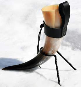 Cuerno Vikingo para Beber con Soporte de Cuerno - Decoración Feng Shui Hecha a Mano de Alta Calidad con Logotipo y Diseño Personalizados - Product Image 4