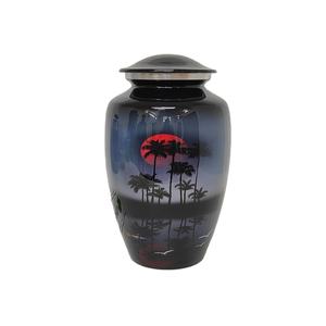 Urnas de recuerdo de cremación para adultos de aluminio ligero elegante Suministros funerarios personalizables a precio mayorista - Product Image 1