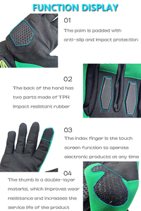 Guantes de Motociclismo Personalizados Premium para Hombre, para Ciclismo Deportivo, Uso Casual y Motociclismo, Precio al por Mayor, Hike Impex - Product Image 3