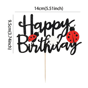 ที่ประดับเค้กรูปเต่าทอง 1 ชิ้น น่ารักสำหรับงานเลี้ยงวันเกิดในฤดูใบไม้ผลิ อุปกรณ์ตกแต่งเค้กธีมเต่าทองแสนสนุกสำหรับเด็กในงานเฉลิมฉลอง - Product Image 5