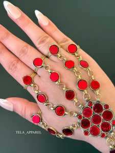 Parures de bijoux afghans Kuchi en acier inoxydable plaqué argent, de qualité supérieure, fabriquées à la main, vintage et antiques, pour femmes, pour fiançailles - Product Image 5