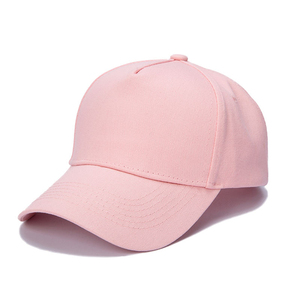 Pink Unisex Cotton Baseball <b>Cap</b> Solid Color Adjustable Casual <b>Hat</b> - Product Image 1