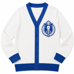 Zeta beta Sorority Embroidery <b>university</b> college Women Cardigans Sorority Embroidered Ladies Custom Style Woolen Cardigan - Product Image 1