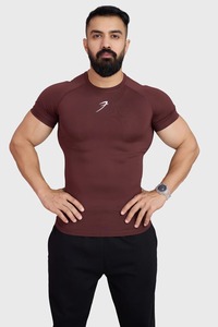 mens compression shirt gym fitness athletic wear quick dry stretch fabric training workout tee manufacturer direct - Product Image 4