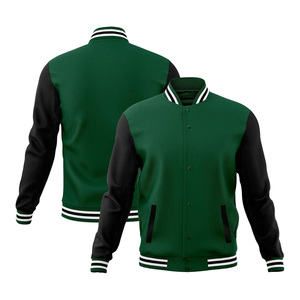 Direct Factory Manufacturers Men's Customizable <b>Canvas</b> Varsity <b>Jacket</b> Custom Logo Printing High Quality Winter Windproof - Product Image 1