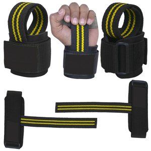 Sangles de musculation en néoprène personnalisables (logo et couleur) pour la gym, l'entraînement, la musculation, équipement de sécurité - Product Image 1