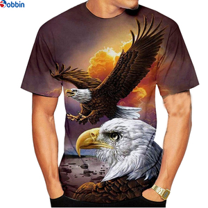 Custom Designed Eagle 3d Print Personalized <b>Men's</b> T Shirt O Neck Short Sleeve <b>Animal</b> Streetwear Summer Loose Male T Shirt 3d - Product Image 2