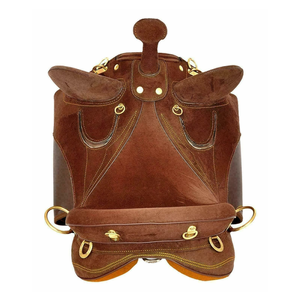 Selle d'équitation en cuir véritable |   Selle australienne |   Équipement équestre artisanal pour le ranch, les sentiers et l'équitation - Product Image 4