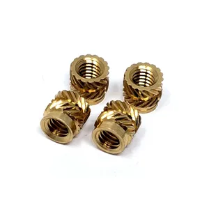 Insertos de latón personalizados para inyección, tuercas de cobre termofusibles, inserto roscado de latón para moldeo por inyección, tipo de orificio pasante ciego - Product Image 6