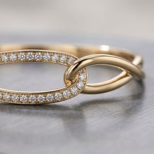 Premium <b>infinity</b> inspired diamond <b>bracelet</b> featuring brilliant round stones luxury bridal and fashion jewelry - Product Image 4
