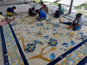 Alfombra de Lana de Alta Calidad Hecha a Mano, Alfombra Roja Suave y Gruesa, Cubierta de Piso Duradera para Sala de Estar y Dormitorio - Product Image 6