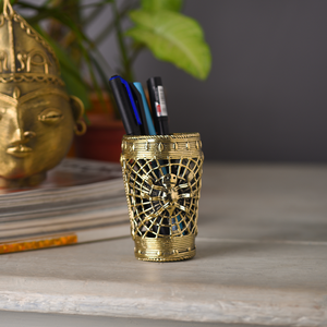 Portalápices de Latón Royal Crafts con Símbolo de Doctor, Organizador de Escritorio, Suministros de Papelería, Portalápices a Precios Económicos - Product Image 3