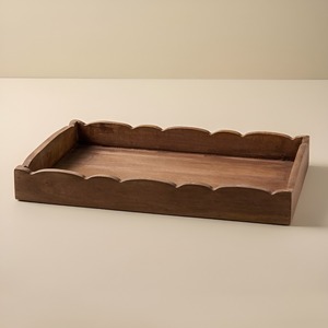 Tabla de Charcutería de Madera de Mango y Acacia Hecha a Mano, Ecológica y Personalizable, Bandeja de Servir de Diseño Moderno de Una Sola Capa para Escritorio - Product Image 3