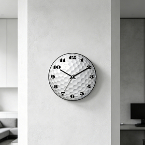 14 Inch Golf Theme 3D Convex Glass <b>Silent</b> Sweep Quartz Analog Wall <b>Clock</b> Premium Gentleman Office Club Gift Décor - Product Image 3