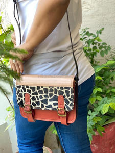 <b>Women</b> <b>Bags</b> Metallic Fur Leather Multi Color Handbag Shoulder Recycled Leather <b>Sling</b> <b>Bag</b> - Product Image 4