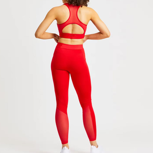 Ensemble de yoga pour femmes à taille haute et respirant, prix abordable, logo personnalisé imprimé, ensembles de yoga pour femmes pour l'entraînement - Product Image 3