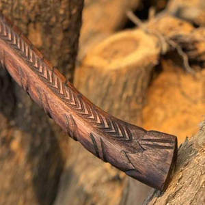 Viking <b>Axe</b> Industrial Grade Traditional Scandinavian Inspired Wooden Designed for Bushcraft <b>Camping</b> Survival Use Rustic Decor - Product Image 5