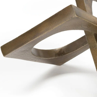 Sculpture de crâne en métal pour la décoration des chambres, statue d'art humain pour l'intérieur moderne de la maison ou du bureau, cadeau, sculpture dorée faite à la main