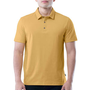 เสื้อโปโลชายสั่งทำพิเศษ ผ้าฝ้ายปิเก้ 100% แขนสั้น แบบเรียบ สำหรับกอล์ฟ ปักโลโก้ตามสั่ง รับผลิตแบบ OEM ขายส่งจากปากีสถาน - Product Image 3
