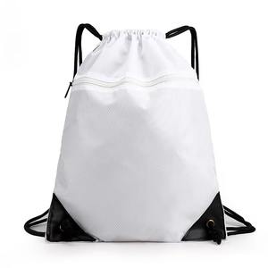 Mochila con Cordón de Algodón con Logotipo Personalizado, Bolsa Deportiva Impermeable Informal para Gimnasio, Bolsa con Cierre y Bolsillo con Cremallera, Bolsa Promocional con Cordón - Product Image 3