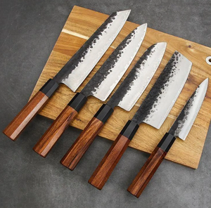 Premium LEGACY BLADES 5-Piece Ambidextrous Sustainable High Carbon Kitchen <b>Knife</b> <b>Set</b> for Meat Fruit & Vegetable-Professional Use - Product Image 1