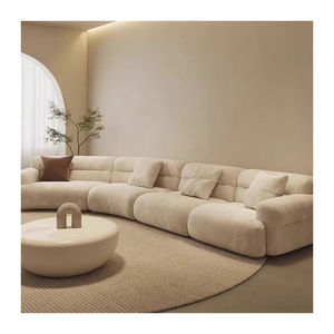 Conjunto de Sofá Seccional Modular de Tela, 6 Plazas, Cómodo y Acolchado, Diseño de Alta Gama, Muebles Modernos para Sala de Estar - Product Image 5