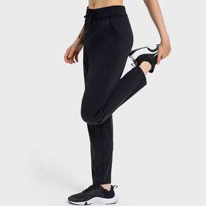 Pantalon évasé Wearpex automne, sensation de douceur, séchage rapide, décontracté, pour yoga, en molleton 100 % coton pour femme, avec cordon de serrage - Product Image 6