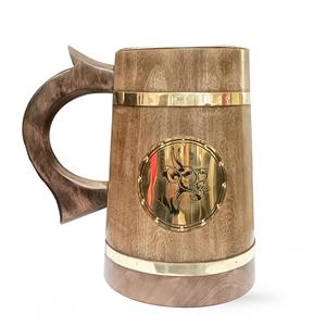 Taza de Café de Madera de Azufaifo Vintage, No Tóxica, Sostenible, Juego de Tazas de Té Artesanales - Product Image 1