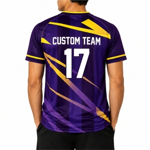 เสื้อทีมกีฬาผู้ชายแบบกำหนดเอง ออกแบบชุดทีมได้ตามต้องการ แห้งเร็ว ทรงพอดีตัว รับสั่งทำจำนวนมาก คุณภาพส่งออก สำหรับเสื้อเจอร์ซีย์ผู้ชาย - Product Image 2