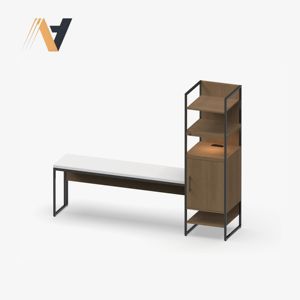 Ensemble de lit de rangement modulaire moderne pour chambre à coucher, surfaces en placage MDF/HPL/LPL, taille Twin XL, pour projets commerciaux, directement de l'usine au Vietnam - Product Image 3